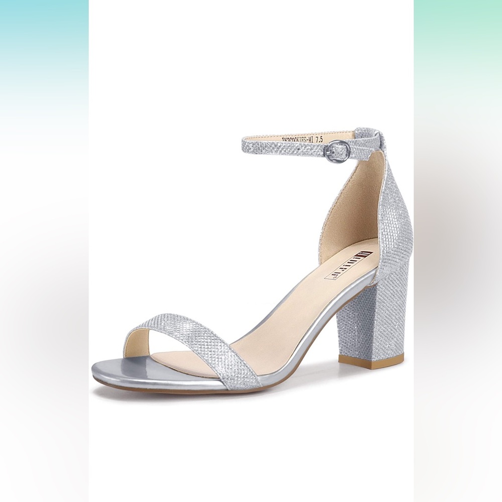 NWOT Silver Heels